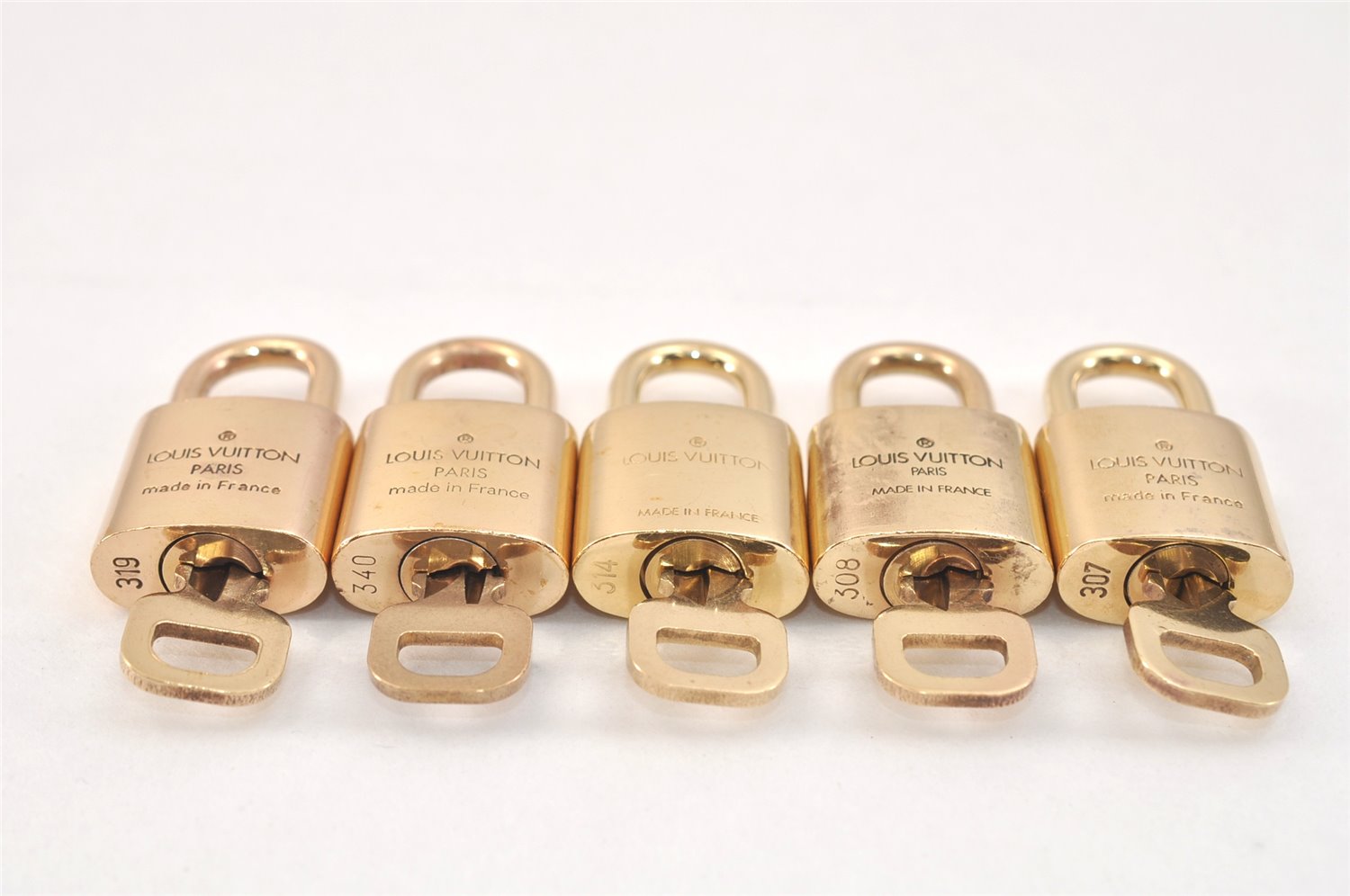 Authentic Louis Vuitton Padlock & Keys 10Set LV 2751L