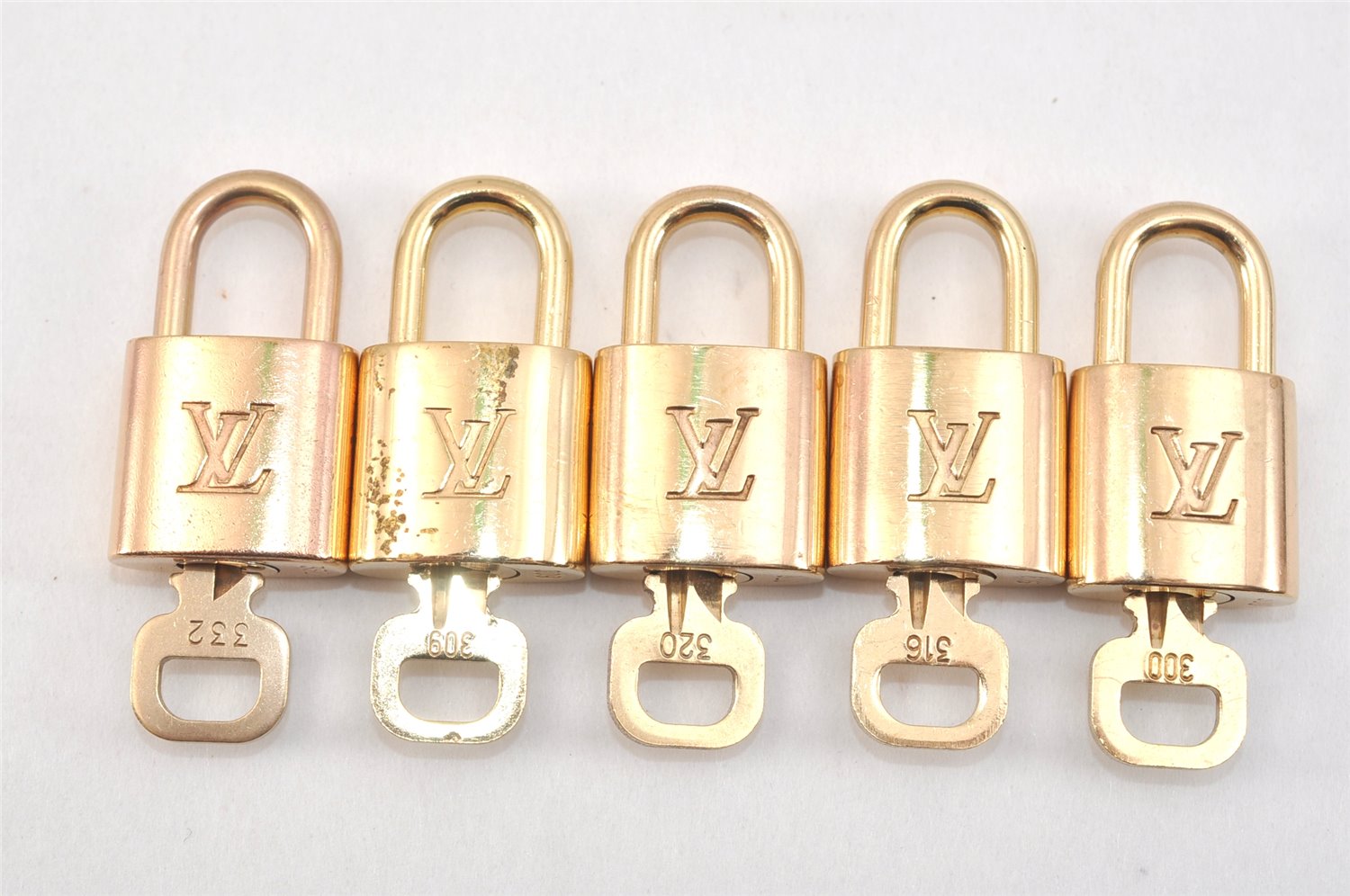 Authentic Louis Vuitton Padlock & Keys 10Set LV 2751L