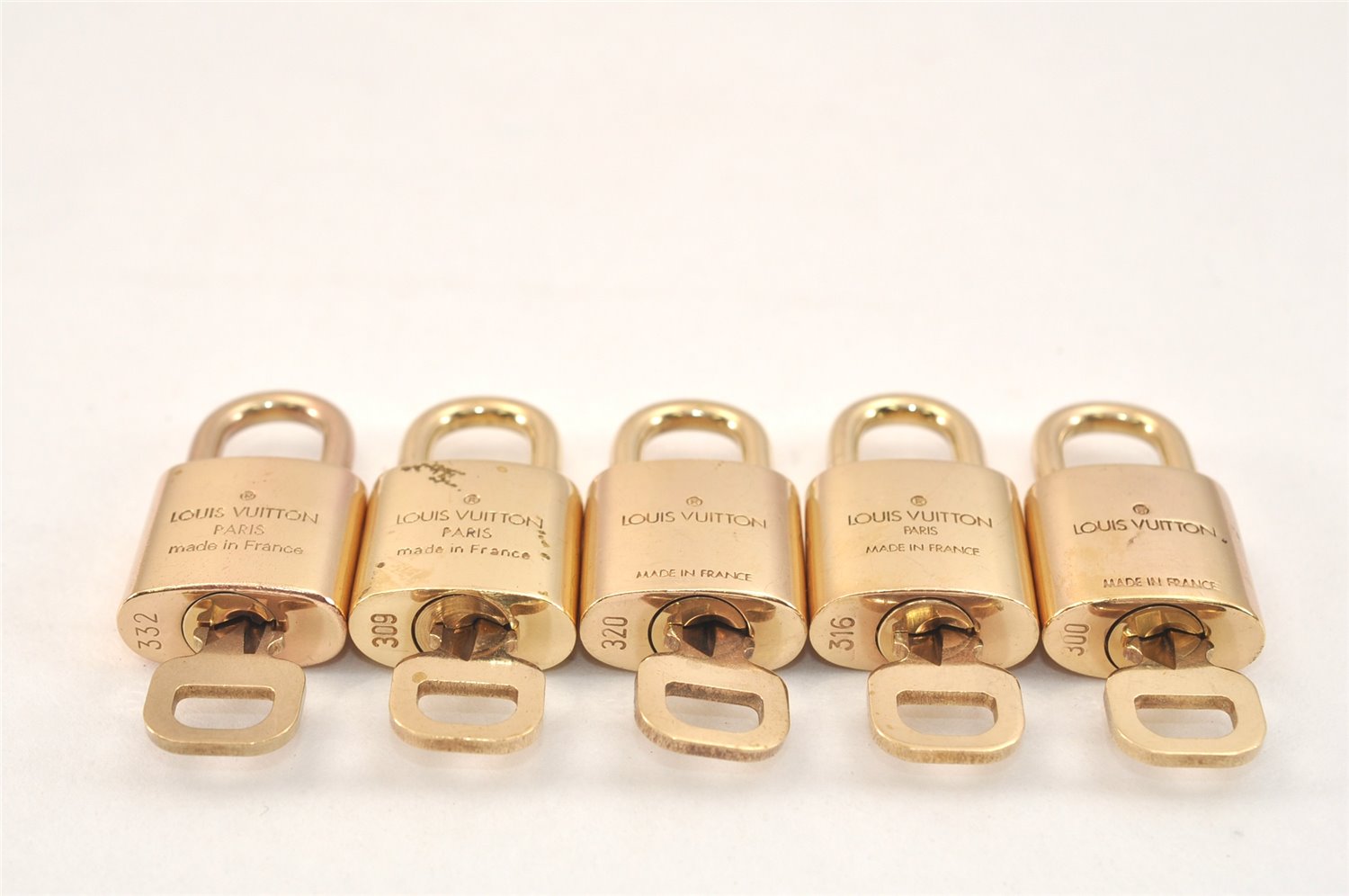 Authentic Louis Vuitton Padlock & Keys 10Set LV 2751L