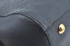 Auth Louis Vuitton Monogram Empreinte Montaigne MM Hand Bag Black Junk 2752I
