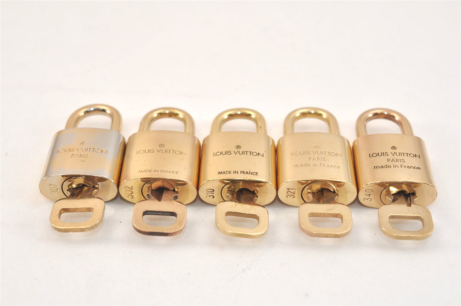 Authentic Louis Vuitton Padlock & Keys 10Set LV 2752L