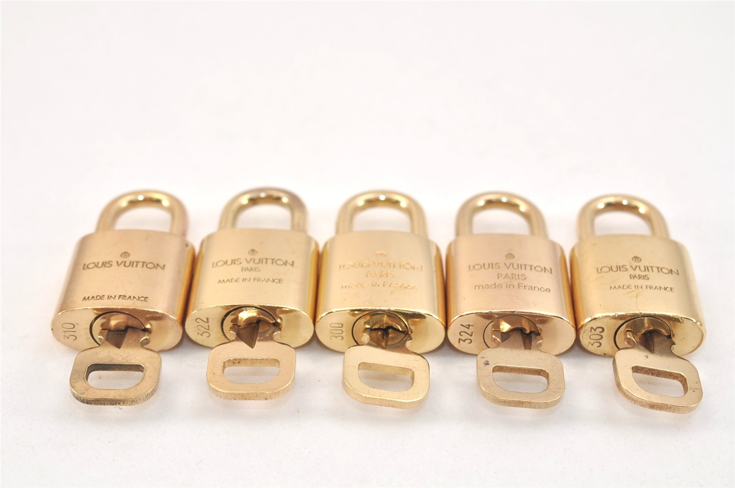 Authentic Louis Vuitton Padlock & Keys 10Set LV 2752L