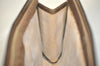 Authentic GUCCI Web Sherry Line Clutch Hand Bag GG PVC Leather Brown Junk 2753I
