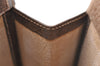 Authentic GUCCI Web Sherry Line Clutch Hand Bag GG PVC Leather Brown Junk 2753I