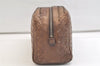 Authentic BOTTEGA VENETA Intrecciato Leather Clutch Hand Bag Purse Brown 2753K