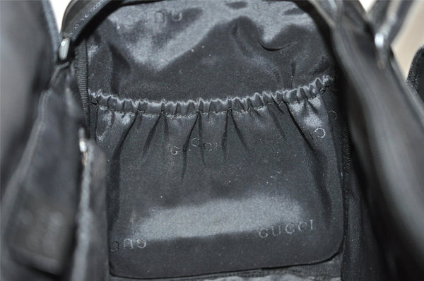 Authentic GUCCI 2Way Shoulder Hand Bag Nylon Leather 0130092 Black 2754I