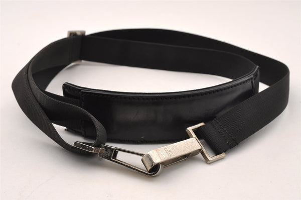 Authentic GUCCI 2Way Shoulder Hand Bag Nylon Leather 0130092 Black 2754I