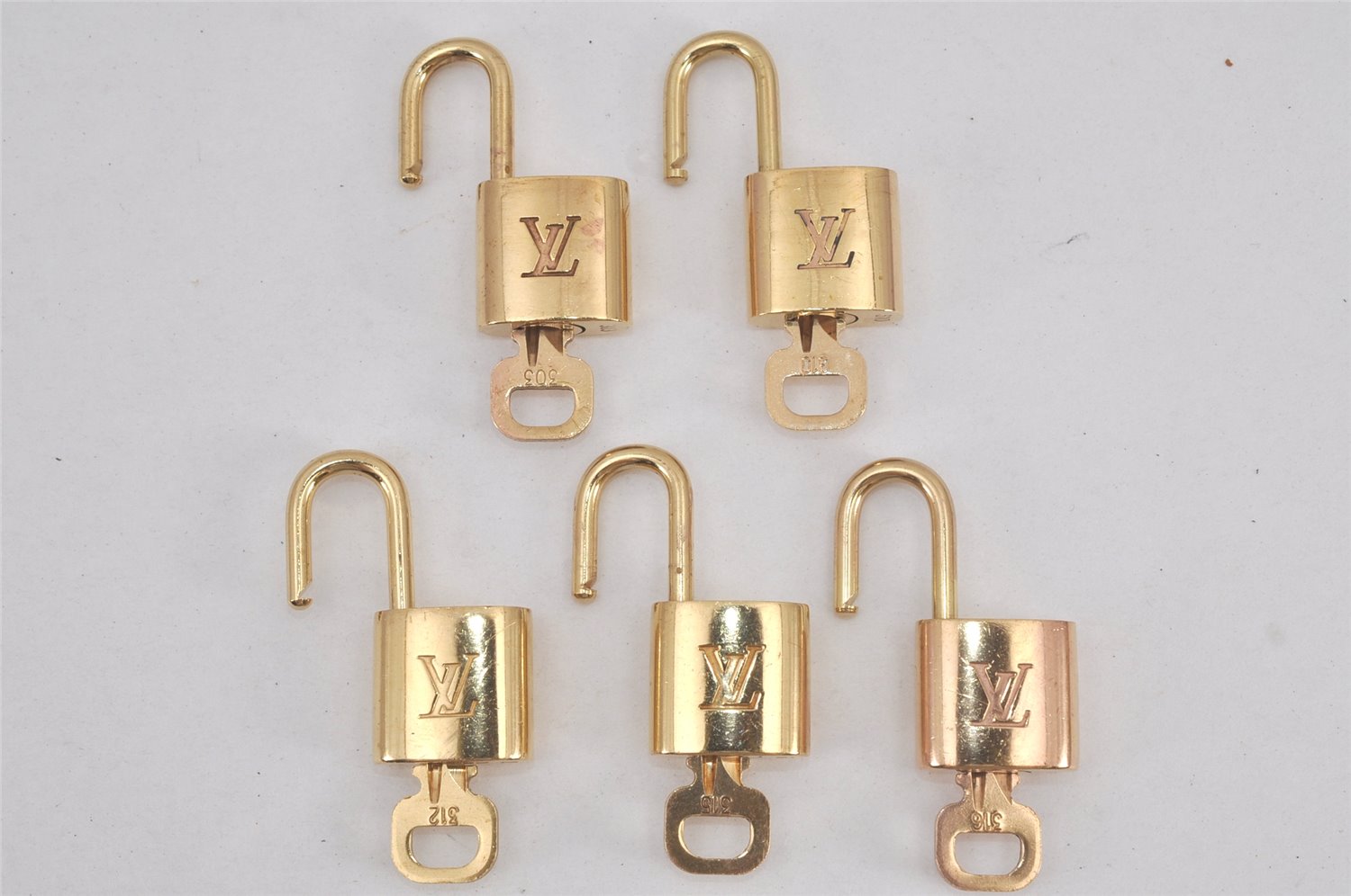 Authentic Louis Vuitton Padlock & Keys 10Set LV 2754L