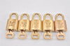 Authentic Louis Vuitton Padlock & Keys 10Set LV 2754L