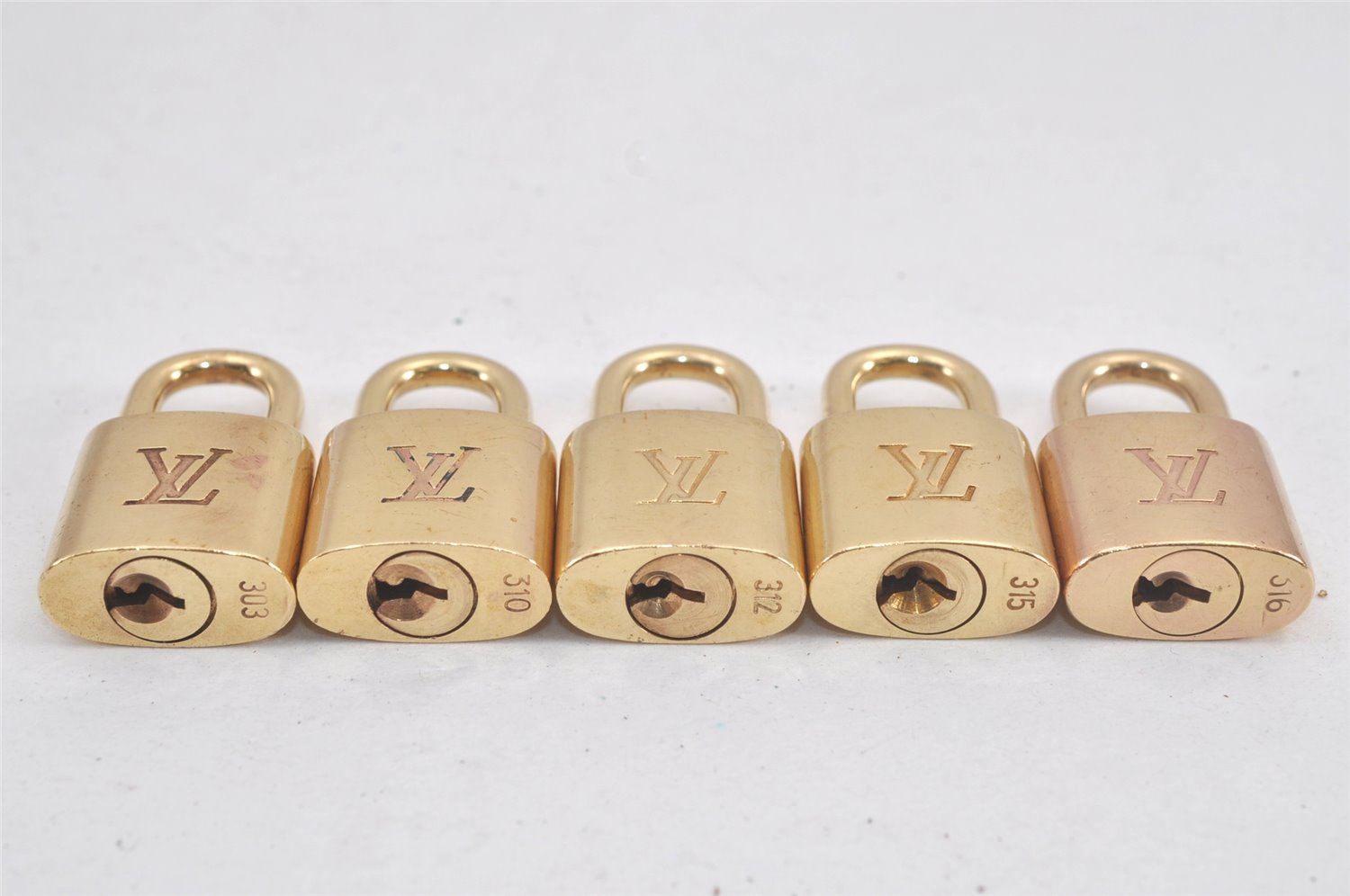 Authentic Louis Vuitton Padlock & Keys 10Set LV 2754L