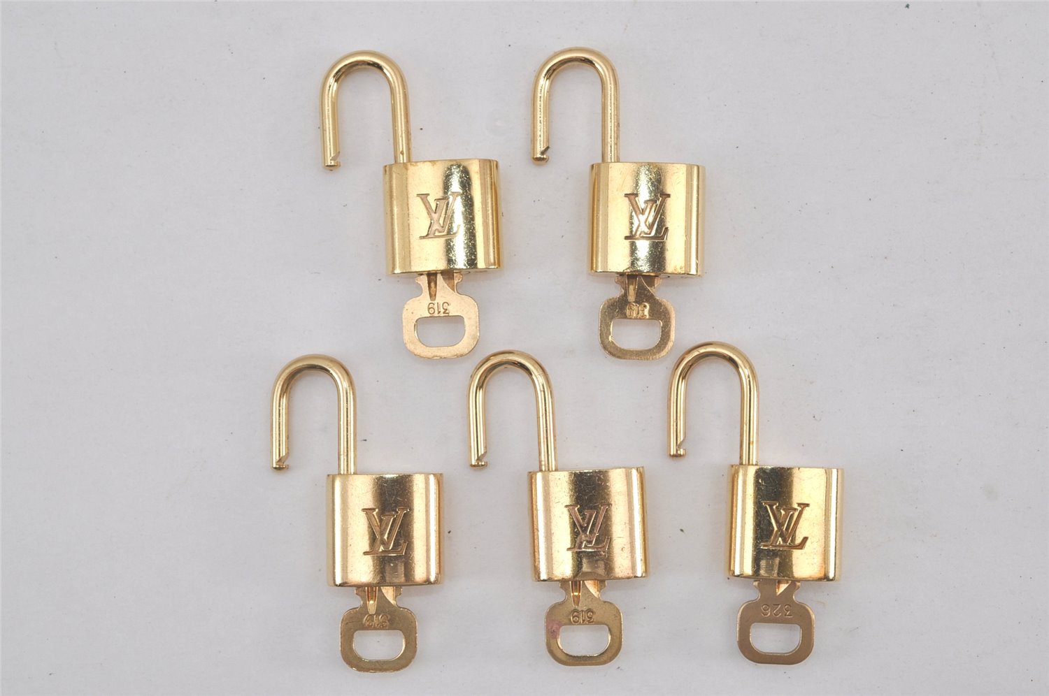 Authentic Louis Vuitton Padlock & Keys 10Set LV 2754L