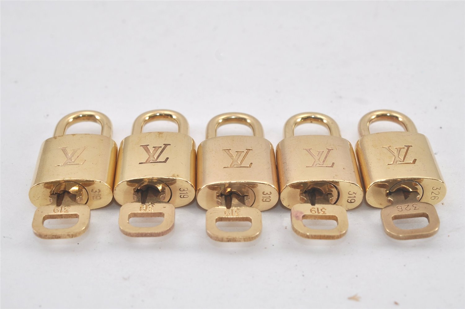 Authentic Louis Vuitton Padlock & Keys 10Set LV 2754L