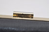 Authentic Christian Dior Trotter Clutch Hand Bag Purse Canvas Leather Blue 2755I