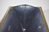 Authentic Christian Dior Trotter Clutch Hand Bag Purse Canvas Leather Blue 2755I