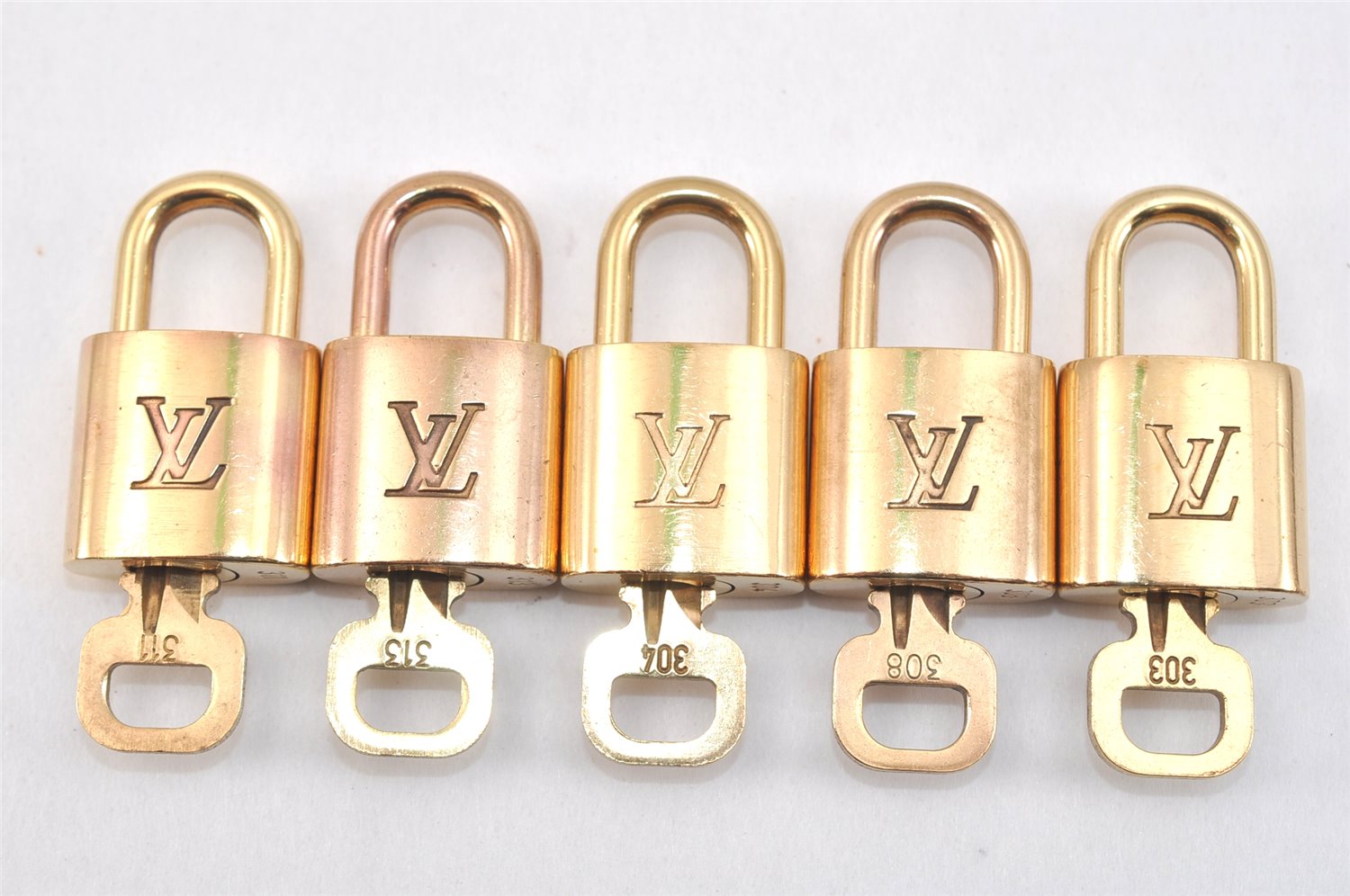 Authentic Louis Vuitton Padlock & Keys 10Set LV 2755L