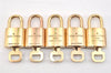 Authentic Louis Vuitton Padlock & Keys 10Set LV 2755L