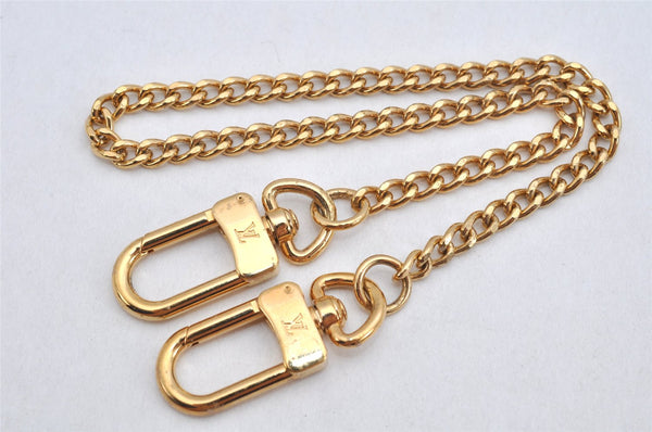 Authentic Louis Vuitton Chain Strap Gold 12.8" LV 2756K