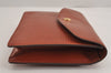 Authentic Louis Vuitton Epi Montaigne 23 Clutch Hand Bag Brown M52663 LV 2757J