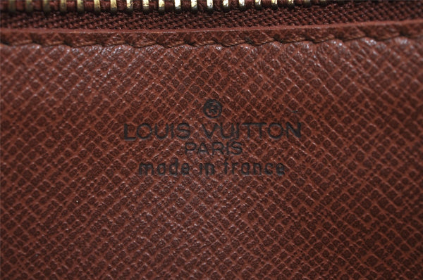 Authentic Louis Vuitton Epi Montaigne 23 Clutch Hand Bag Brown M52663 LV 2757J