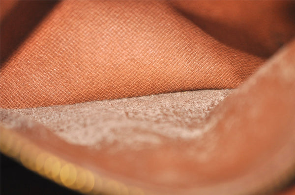 Authentic Louis Vuitton Epi Montaigne 23 Clutch Hand Bag Brown M52663 LV 2757J