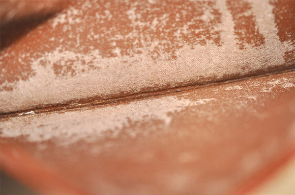 Authentic Louis Vuitton Epi Montaigne 23 Clutch Hand Bag Brown M52663 LV 2757J