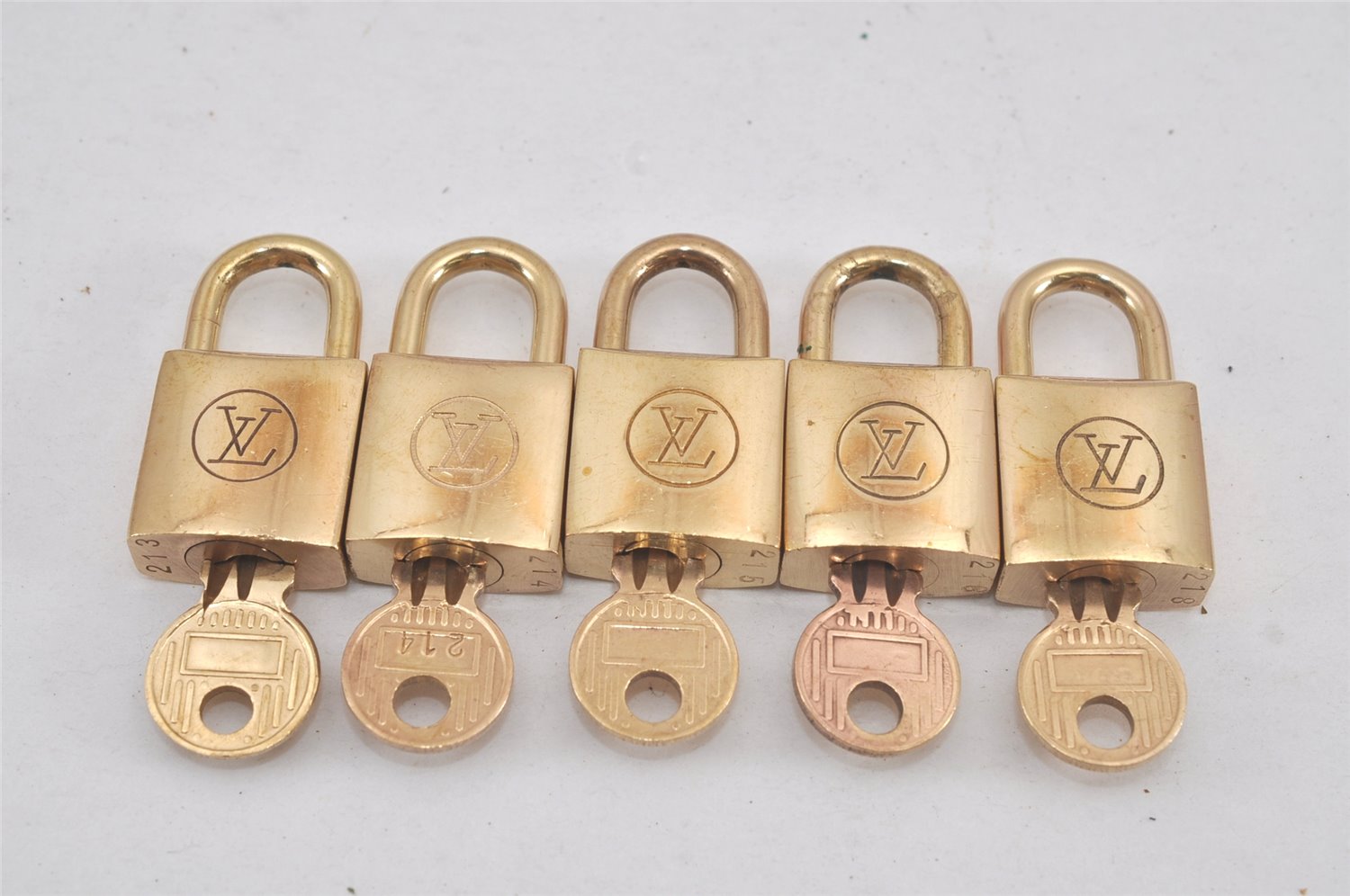 Authentic Louis Vuitton Padlock & Keys 10Set Old Model LV 2757L