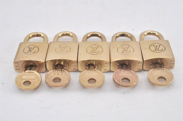 Authentic Louis Vuitton Padlock & Keys 10Set Old Model LV 2757L