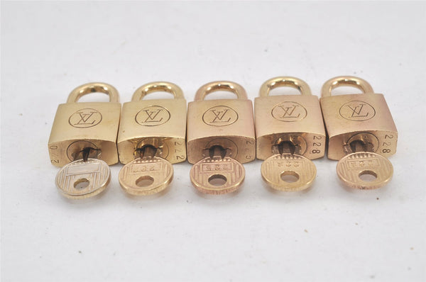 Authentic Louis Vuitton Padlock & Keys 10Set Old Model LV 2757L