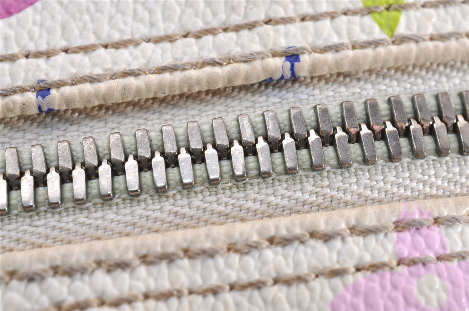 Auth Louis Vuitton Monogram Multicolor Trouville Hand Bag White M92663 LV 2758J