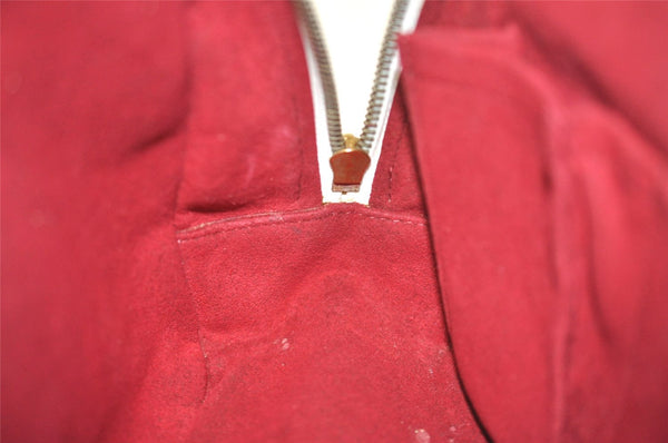 Auth Louis Vuitton Monogram Multicolor Trouville Hand Bag White M92663 LV 2758J