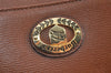Authentic Burberrys Vintage Leather Shoulder Hand Bag Purse Brown 2758K