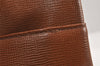 Authentic Burberrys Vintage Leather Shoulder Hand Bag Purse Brown 2758K
