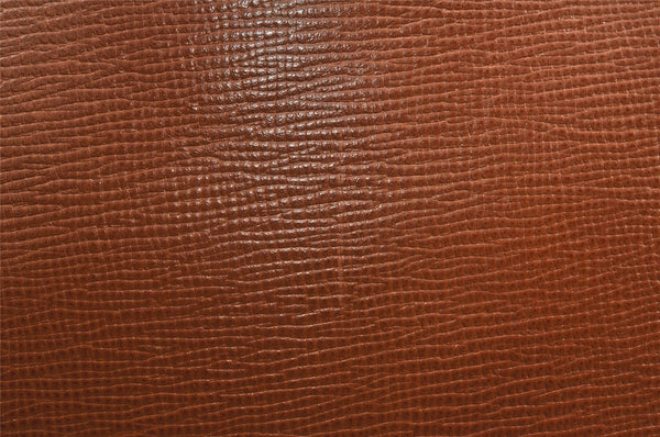 Authentic Burberrys Vintage Leather Shoulder Hand Bag Purse Brown 2758K