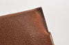 Authentic Burberrys Vintage Leather Shoulder Hand Bag Purse Brown 2758K