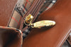 Authentic Burberrys Vintage Leather Shoulder Hand Bag Purse Brown 2758K