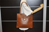 Authentic Burberrys Vintage Leather Shoulder Hand Bag Purse Brown 2758K