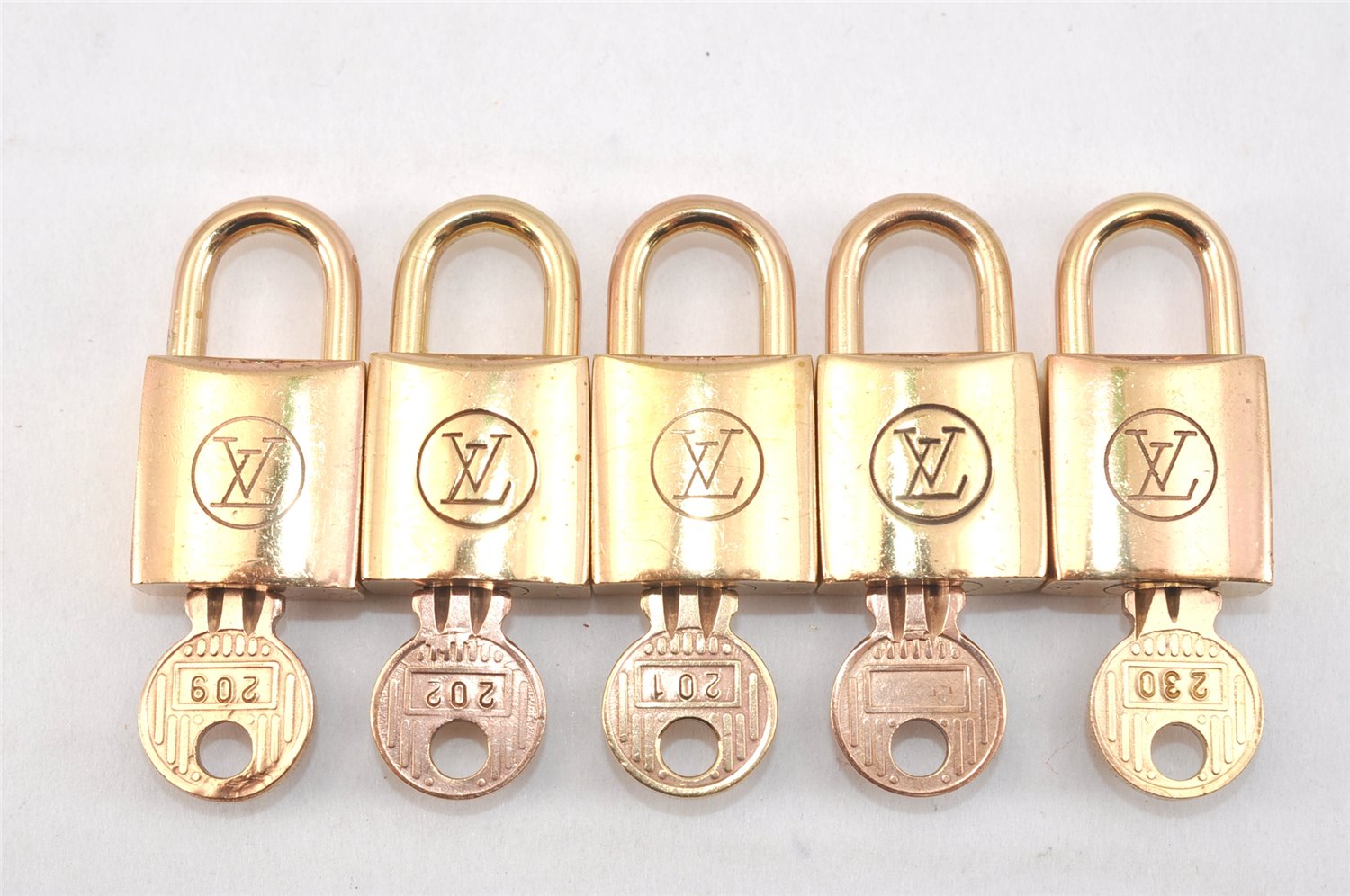 Authentic Louis Vuitton Padlock & Keys 10Set Old Model LV 2758L