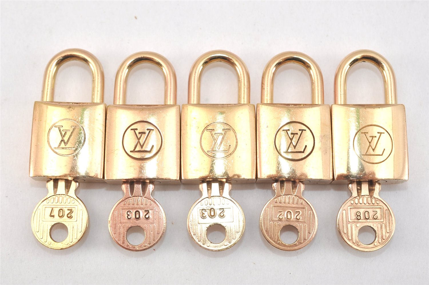 Authentic Louis Vuitton Padlock & Keys 10Set Old Model LV 2758L