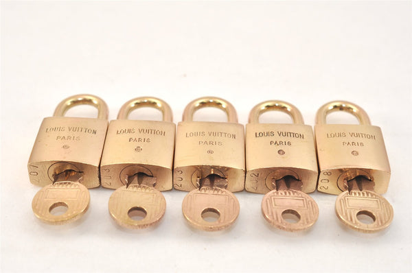 Authentic Louis Vuitton Padlock & Keys 10Set Old Model LV 2758L