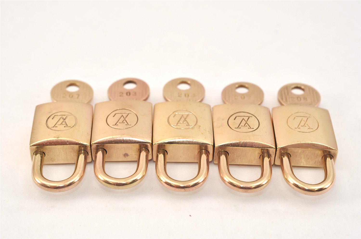 Authentic Louis Vuitton Padlock & Keys 10Set Old Model LV 2758L