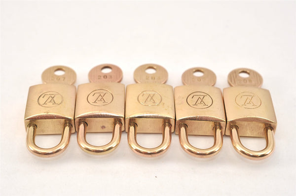 Authentic Louis Vuitton Padlock & Keys 10Set Old Model LV 2758L