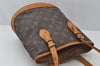 Authentic Louis Vuitton Monogram Bucket PM Shoulder Tote Bag M42238 Junk 2759J