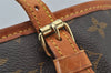 Authentic Louis Vuitton Monogram Bucket PM Shoulder Tote Bag M42238 Junk 2759J