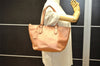 Authentic FENDI Vintage Selleria Shoulder Tote Bag Leather Pink 2759K