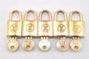 Authentic Louis Vuitton Padlock & Keys 10Set Old Model LV 2759L