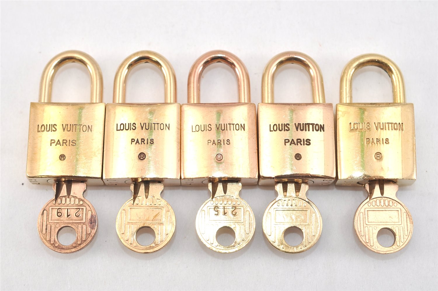 Authentic Louis Vuitton Padlock & Keys 10Set Old Model LV 2759L