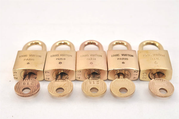 Authentic Louis Vuitton Padlock & Keys 10Set Old Model LV 2759L