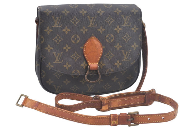 Authentic Louis Vuitton Monogram Saint Cloud GM M51242 Shoulder Cross Bag Junk 2760J