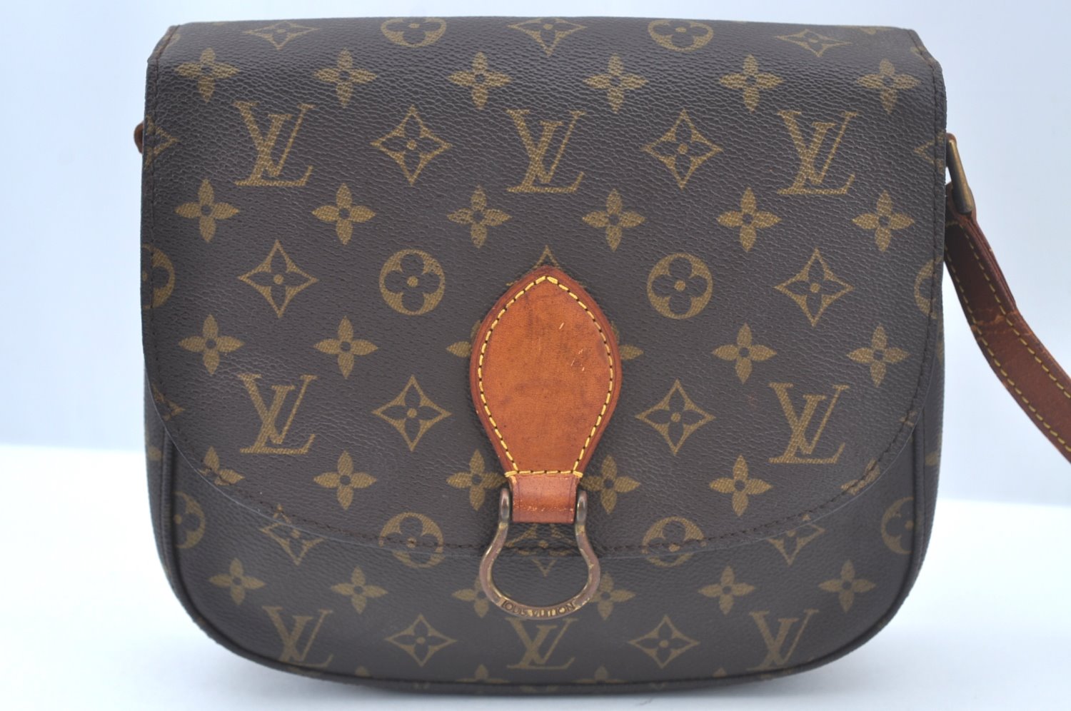 Authentic Louis Vuitton Monogram Saint Cloud GM M51242 Shoulder Cross Bag Junk 2760J