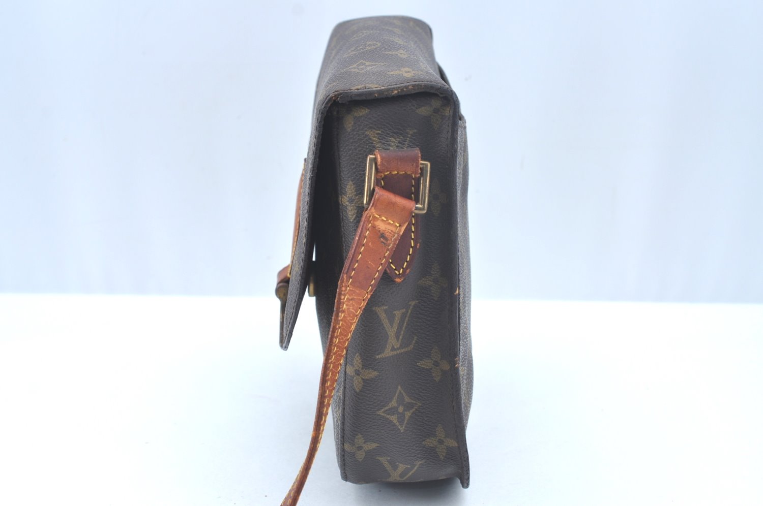 Authentic Louis Vuitton Monogram Saint Cloud GM M51242 Shoulder Cross Bag Junk 2760J